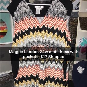 Plus size dress with pockets